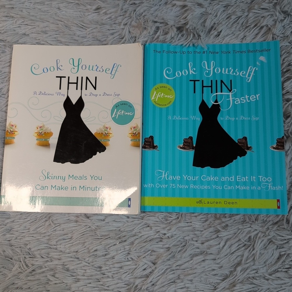 Lot Of 2 Cook Yourself Thin: Skinny Meals Faster Paperback Lifetime Diet Healthy